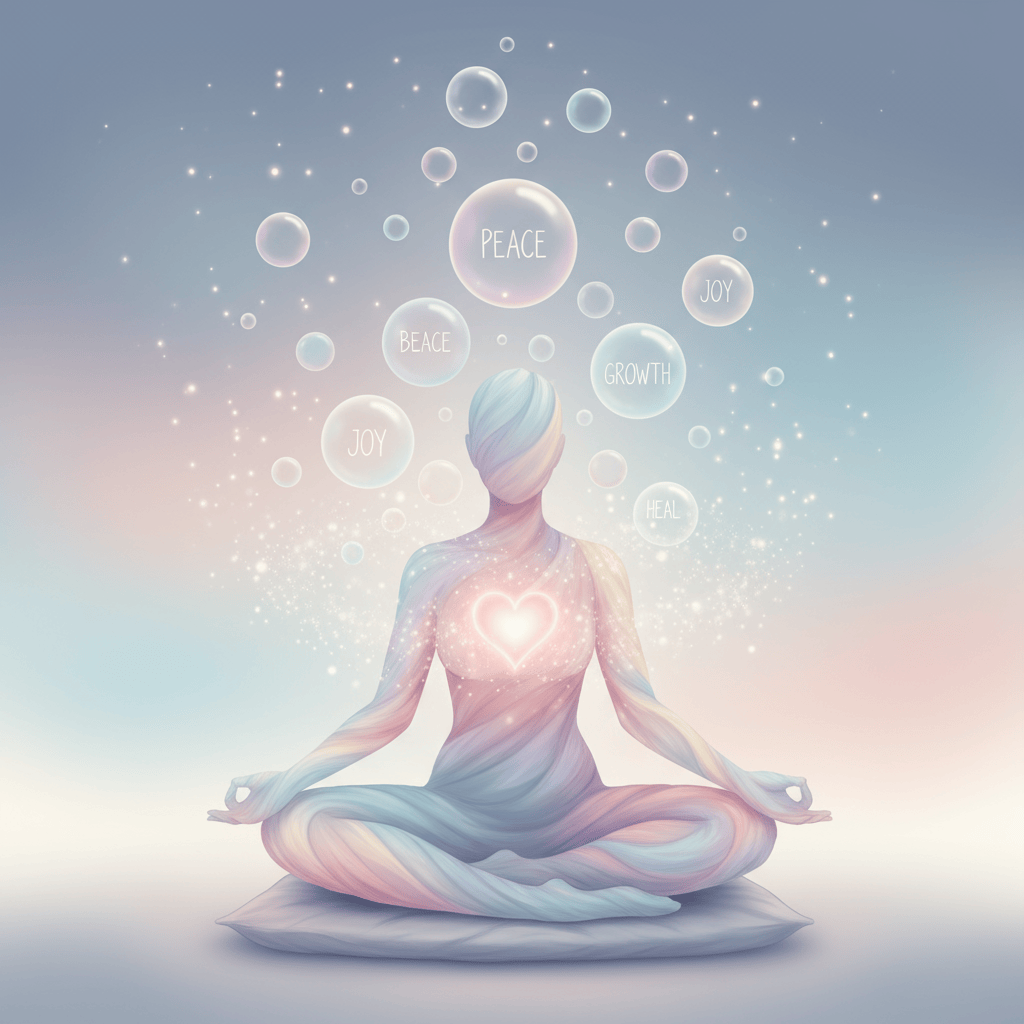 self compassion affirmations illustration