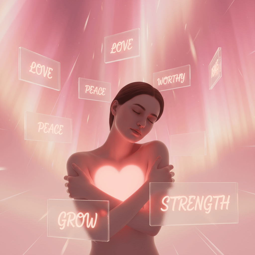 affirmations for self love illustration